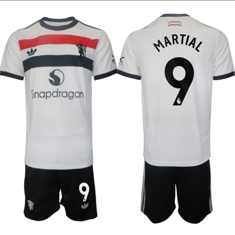 Men 2024-2025 Club Manchester United away white #9 Soccer Jersey->customized nfl jersey->Custom Jersey